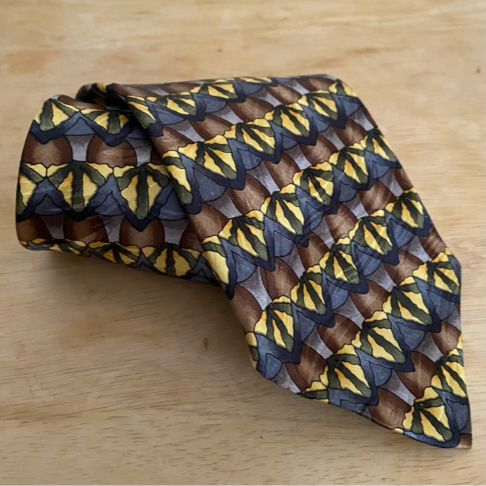 J. Garcia Men’s Patterned Silk Tie